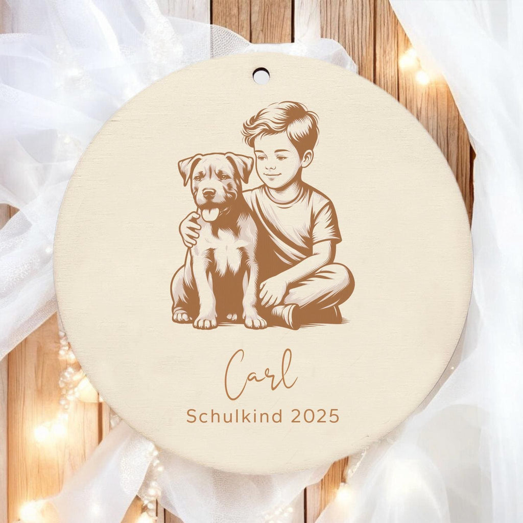 Anhänger Schulkind 2026 l Holz Schultütenanhänger Name personalisiert l Einschulung Geschenke Schultüte Zuckertüte l Schulanfang Einschulung