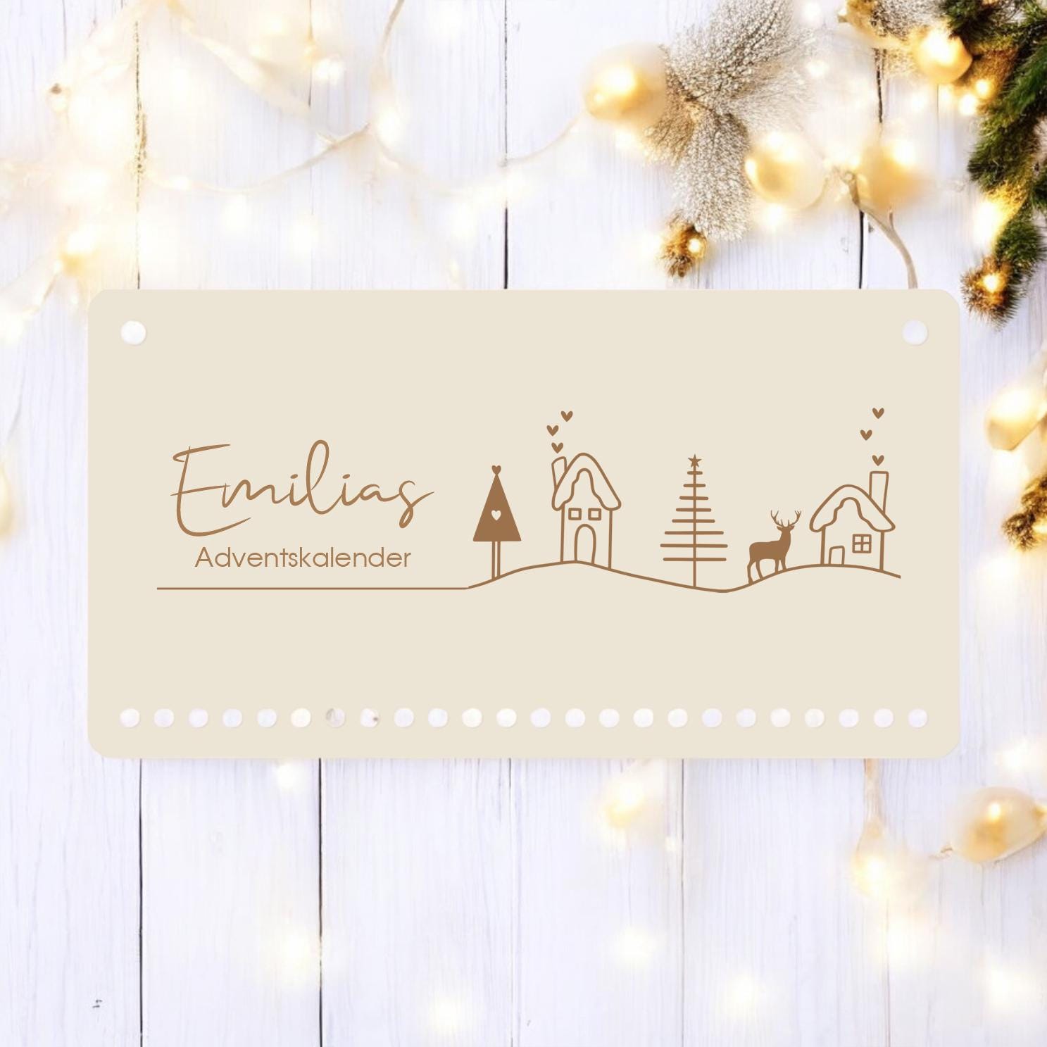 Adventskalender Fußball | personalisierter Adventskalender Name | DIY Adventskalender zum Befüllen | Kinder Kalender Advent Holz