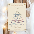 Geldgeschenk Weihnachten Geld schenken personalisierter Tannenbaum Weihnachtsbaum aus Holz mit Namen Anhänger Geschenk Weihnachtsgeschenk
