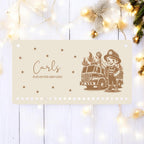 Adventskalender Polizei | personalisierter Adventskalender Name | DIY Adventskalender zum Befüllen | Kinder Kalender Advent Holz