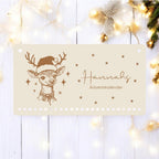 Adventskalender Reh | personalisierter Adventskalender Name | DIY Adventskalender zum Befüllen | Kinder Kalender Advent Holz