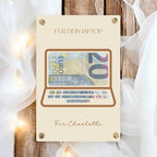 Geburtstag Geldgeschenk Laptop PC Computer Geld schenken Geschenk Name Gutschein personalisiert Geburtstagsgeschenk