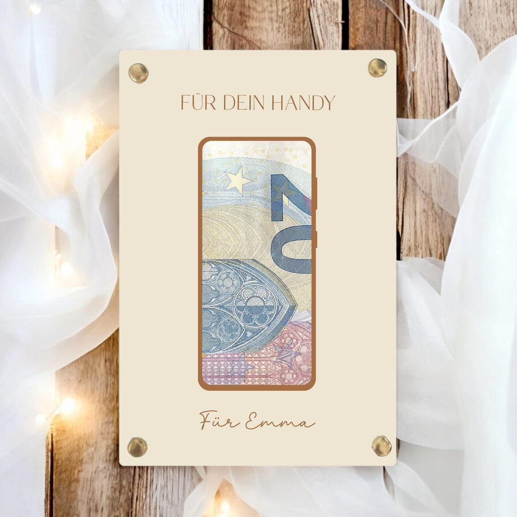 Geldgeschenk Geburtstag Handy | Smartphone Geldgeschenk personalisiert mit Name | Gutschein Geld verschenken | Geburtstagsgeschenk Idee