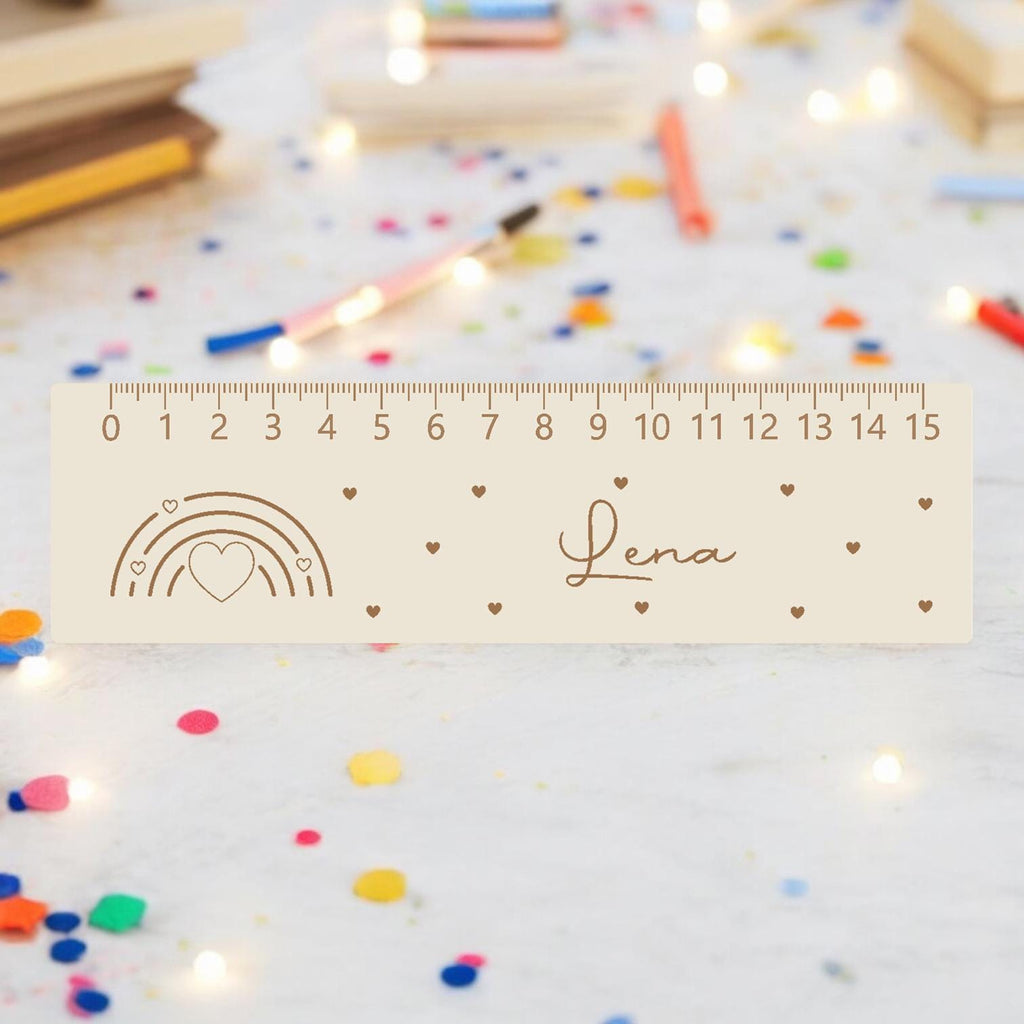 Lesehilfe Lineal personalisiert Name | Regenbogen Lesehilfe für Schulkind | Geschenk zur Einschulung | Schultüte Füllung | Schulanfang 2026