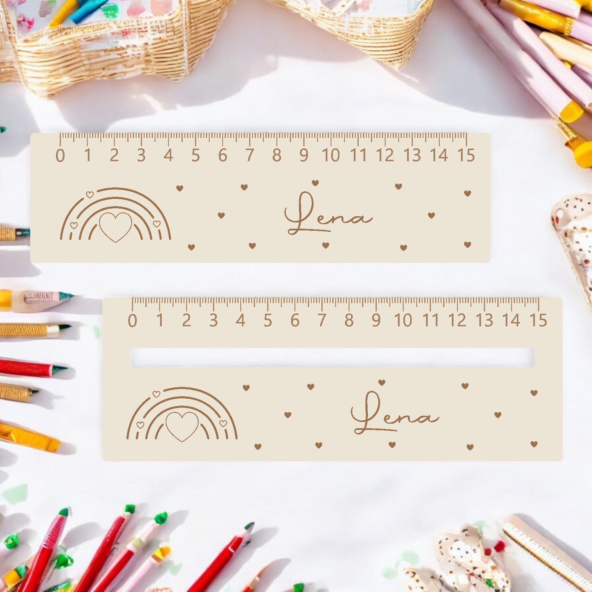 Lesehilfe Lineal personalisiert Name | Regenbogen Lesehilfe für Schulkind | Geschenk zur Einschulung | Schultüte Füllung | Schulanfang 2026