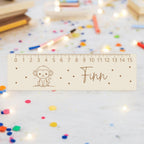 Lesehilfe Lineal personalisiert mit Name | Affe Lesehilfe für Schulkind | Geschenk zur Einschulung | Schultüte Füllung | Schulanfang 2026