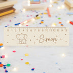 Lesehilfe Lineal personalisiert mit Name | Elefant Lesehilfe für Schulkind | Geschenk zur Einschulung | Schultüte Füllung | Schulanfang 2026