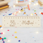 Lesehilfe Lineal personalisiert mit Name | Fuchs Lesehilfe für Schulkind | Geschenk zur Einschulung | Schultüte Füllung | Schulanfang 2026