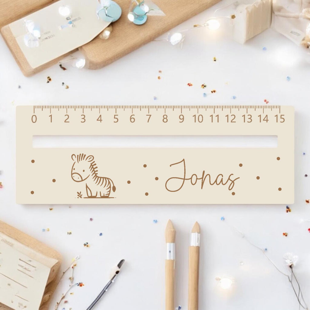 Lesehilfe Lineal personalisiert mit Name | Zebra Lesehilfe für Schulkind | Geschenk zur Einschulung | Schultüte Füllung | Schulanfang 2026