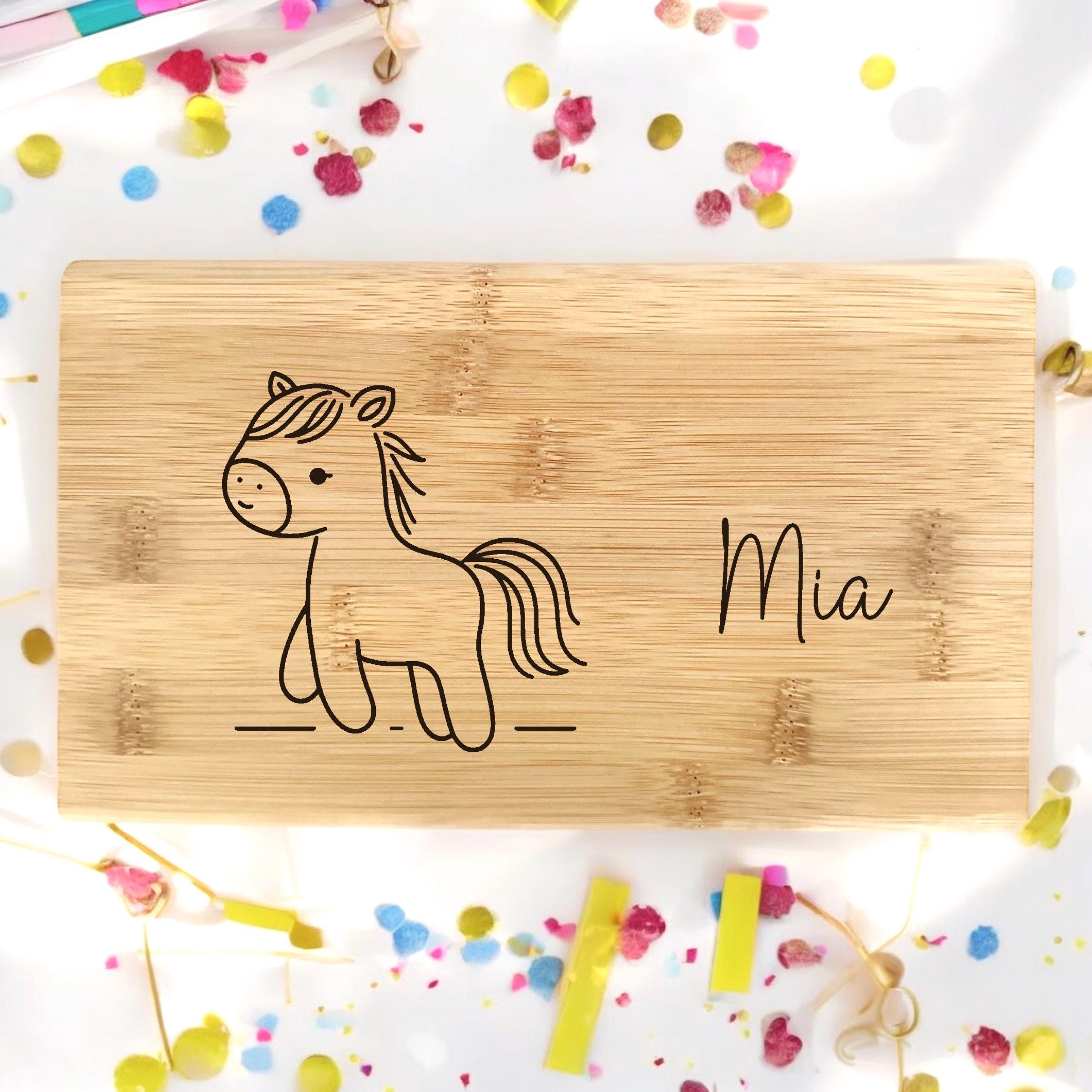 Schneidebrett Kinder Name Tiere Affe Geburtstag Geschenk Taufe Geburt Frühstücksbrett personalisiert Bambus Frühstücksbrettchen Bambus