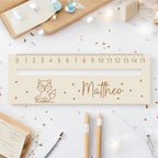 Lesehilfe Lineal personalisiert mit Name | Fuchs Lesehilfe für Schulkind | Geschenk zur Einschulung | Schultüte Füllung | Schulanfang 2026
