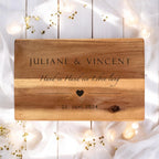 Hochzeitsgeschenk Geldgeschenk Hochzeit Schneidebrett personalisiert Geld Richtfest Geschenk Name Brautpaar Geschenk Mr&Mrs Geschenk Holz