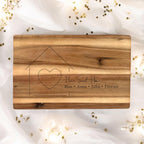 Hochzeitsgeschenk Geldgeschenk Hochzeit Schneidebrett personalisiert Geld Richtfest Geschenk Haus Holzbrett Brett Name Familie Brautpaar