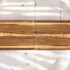 Geschenk Hochzeit Hochzeitsgeschenk Brautpaar Partner Schneidebrett personalisiert Name Geld Geschenk Richtfest Geldgeschenk Mr&Mrs Holz