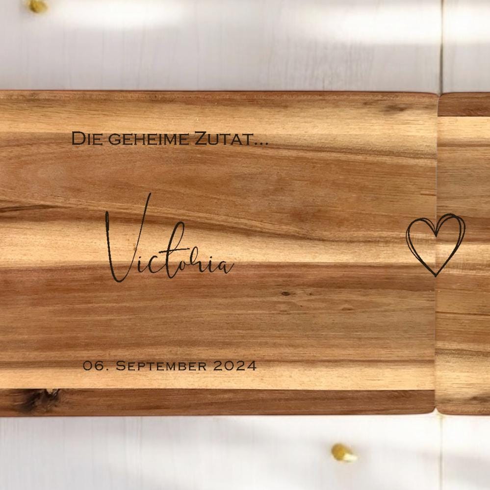 Geschenk Hochzeit Hochzeitsgeschenk Brautpaar Partner Schneidebrett personalisiert Name Geld Geschenk Richtfest Geldgeschenk Mr&Mrs Holz