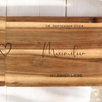 Geschenk Hochzeit Hochzeitsgeschenk Brautpaar Partner Schneidebrett personalisiert Name Geld Geschenk Richtfest Geldgeschenk Mr&Mrs Holz