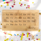 Schulkind 2026 ABC Schulkind Geschenk Schneidebrett personalisiert Name Schulanfang Einschulung Frühstücksbrett Zahlen 1x1 1+1