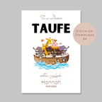 Digital Geldgeschenk Taufe Arche Noah Taufgeschenk personalisiert mit Name Geld schenken Geschenk Taufpate Gutschein Wunscherfüller download