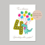 Digital Geldgeschenk 4 Geburtstag vierter Geburtstag Geld schenken Geschenk Gutschein Geburtstagsgeschenk Wunscherfüller download A4