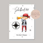 Einschulung Geschenk A4 Download l Geldgeschenk Schulanfang erste Klasse l Gutschein Wunscherfüller l Geschenkidee Schulkind Schulstart