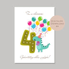 Digital Geldgeschenk 4 Geburtstag vierter Geburtstag Geld schenken Geschenk Gutschein Geburtstagsgeschenk Wunscherfüller download A4