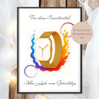 Geburtstag Geldgeschenk Smartwatch I Gutschein für Uhr I Fitness Geschenk Name zum Ausdrucken I Geld schenken I Geburtstagsgeschenk PDF A4