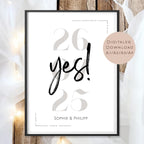 Hochzeit Poster Name Datum l Hochzeitsgeschenk Name personalisiert l Brautpaar Geldgeschenk Hochzeit Geschenk l  Richtfest Geld schenken PDF