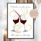 Geldgeschenk Rotwein Geschenk I Gutschein Wein I Geschenkidee Weinliebhaber Ausdrucken I Geburtstag Geld schenken I Geburtstagsgeschenk PDF
