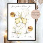 Geldgeschenk Sekt I Gutschein für Mädelsabend I Geschenkidee Frau Ausdrucken I Geburtstag Freundin Geld schenken I Geburtstagsgeschenk PDF