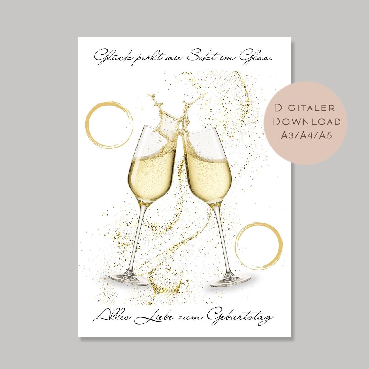 Geldgeschenk Sekt I Gutschein für Mädelsabend I Geschenkidee Frau Ausdrucken I Geburtstag Freundin Geld schenken I Geburtstagsgeschenk PDF