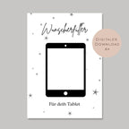 Digital Geburtstag Geldgeschenk Tablet PC Computer Gamer Geld schenken Geschenk Gutschein Geburtstagsgeschenk Wunscherfüller download A4