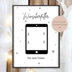 Digital Geburtstag Geldgeschenk Tablet PC Computer Gamer Geld schenken Geschenk Gutschein Geburtstagsgeschenk Wunscherfüller download A4