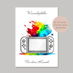 Geldgeschenk Spielkonsole l Geburtstag Geld schenken l Gamer Geschenk Zocker l Gutschein Geburtstagsgeschenk Wunscherfüller download PDF