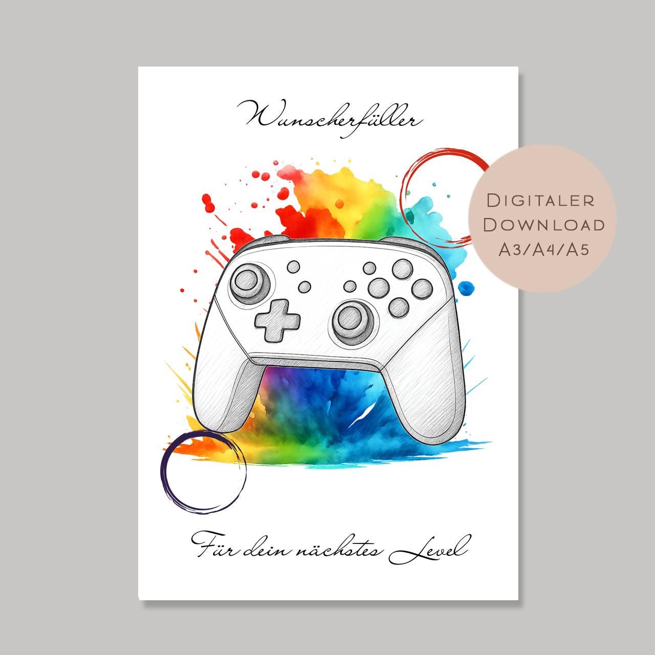 Geldgeschenk Controller Joystick l Geburtstag Geld schenken l Gamer Geschenk Zocker l Gutschein Geburtstagsgeschenk Wunscherfüller PDF