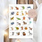 ABC Übungsblätter mit Tieren zum Ausdrucken l Alphabet lernen für Kinder l Buchstaben schreiben üben l PDF Download Vorschule l Einschulung