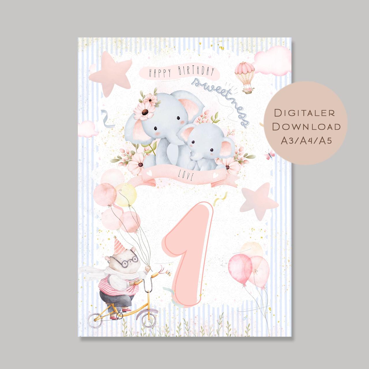 Geldgeschenk 1 Geburtstag l erster Geburtstag Geld schenken l Geschenk Gutschein Geburtstagsgeschenk Baby l Wunscherfüller download PDF