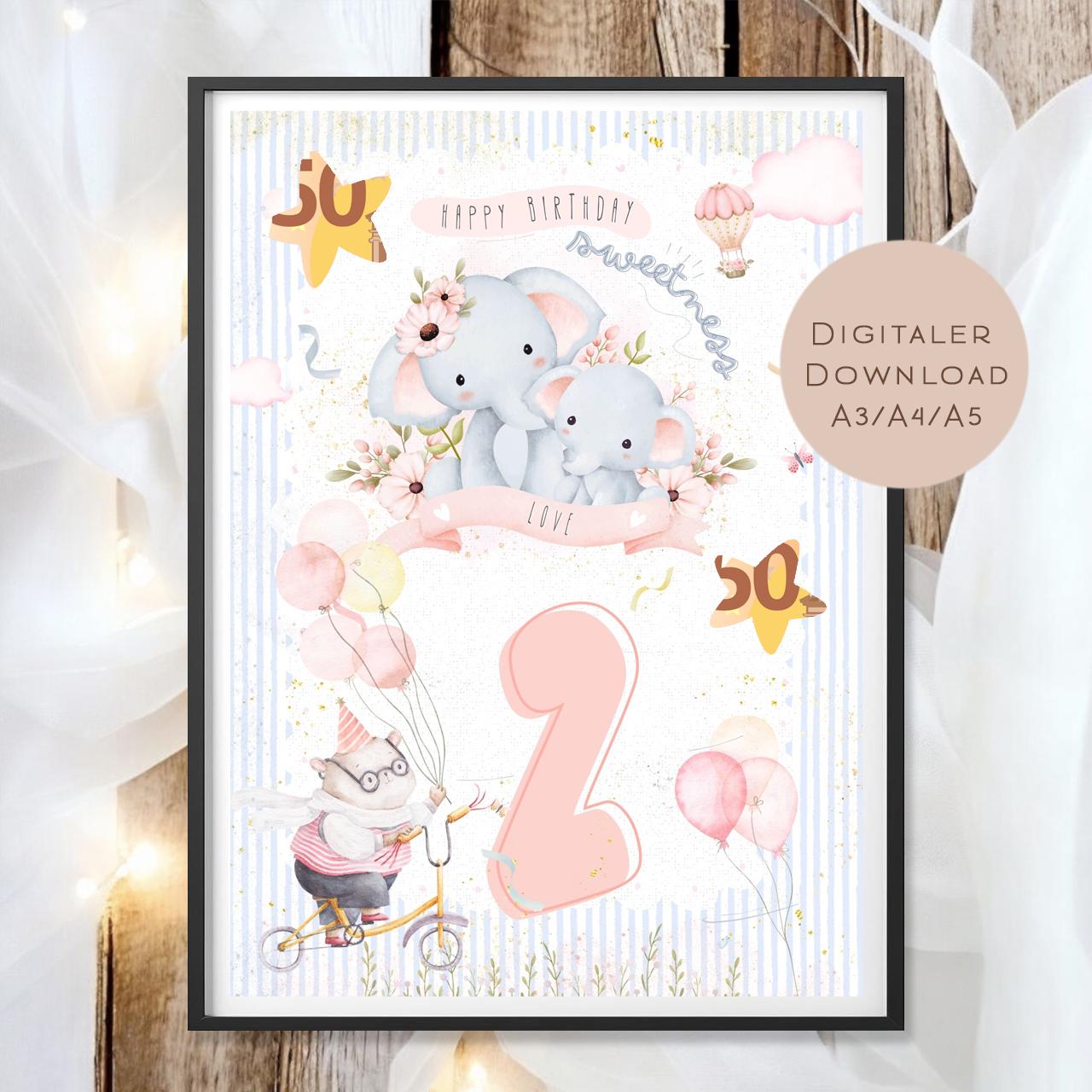 Geldgeschenk 2 Geburtstag l zweiter Geburtstag Geld schenken l Geschenk Gutschein Geburtstagsgeschenk Baby l Wunscherfüller download PDF