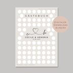 Gästebuch Poster Hochzeit personalisiert l Geschenk Brautpaar l Hochzeitsgeschenk Ideen l zum Beschriften & Einrahmen A3 A2 A1 Download PDF