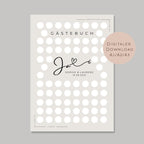 Gästebuch Poster Hochzeit personalisiert l Geschenk Brautpaar l Hochzeitsgeschenk Ideen l zum Beschriften & Einrahmen A3 A2 A1 Download PDF