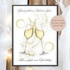 Geldgeschenk Sekt I Gutschein für Mädelsabend I Geschenkidee Frau Ausdrucken I Geburtstag Freundin Geld schenken I Geburtstagsgeschenk PDF