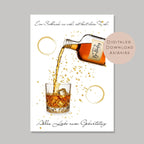 Geldgeschenk Whiskey I Gutschein Whisky Karte I Geschenkidee Mann zum Ausdrucken I Geburtstag Mann Geld schenken I Geburtstagsgeschenk PDF