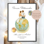 Hochzeit Geldgeschenk Flitterwochen I Gutschein für Reisekasse I Name Geschenk Brautpaar Ausdrucken I Geld schenken I Hochzeitssgeschenk PDF