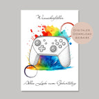 Geldgeschenk Controller Joystick l Geburtstag Geld schenken l Gamer Geschenk Zocker l Gutschein Geburtstagsgeschenk Wunscherfüller PDF