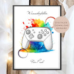 Geldgeschenk Controller Joystick l Geburtstag Geld schenken l Gamer Geschenk Zocker l Gutschein Geburtstagsgeschenk Name personalisiert PDF