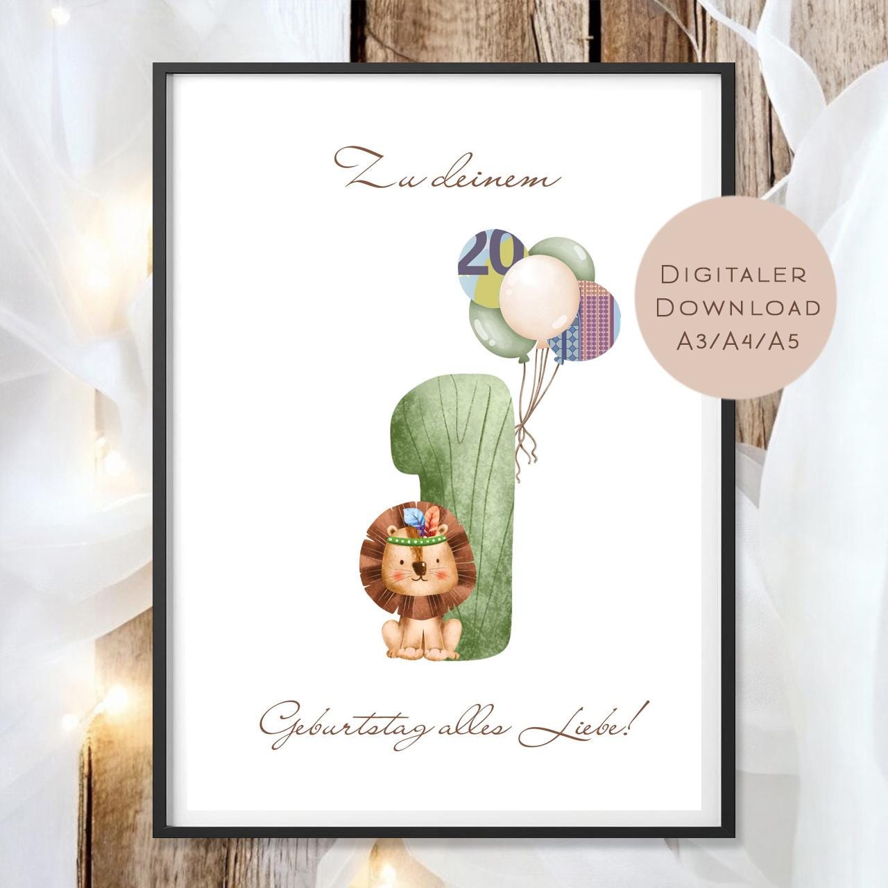 Geldgeschenk 1 Geburtstag l erster Geburtstag Geld schenken l Geschenk Gutschein Geburtstagsgeschenk Baby l Wunscherfüller download PDF