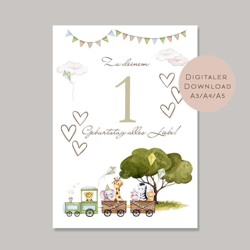 Geldgeschenk 1 Geburtstag l erster Geburtstag Geld schenken l Geschenk Gutschein Geburtstagsgeschenk Baby l Wunscherfüller download PDF