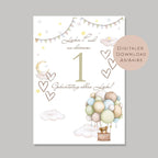 Geldgeschenk 1 Geburtstag l erster Geburtstag Geld schenken l Geschenk Gutschein Geburtstagsgeschenk Baby l Wunscherfüller download PDF