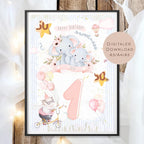 Geldgeschenk 1 Geburtstag l erster Geburtstag Geld schenken l Geschenk Gutschein Geburtstagsgeschenk Baby l Wunscherfüller download PDF