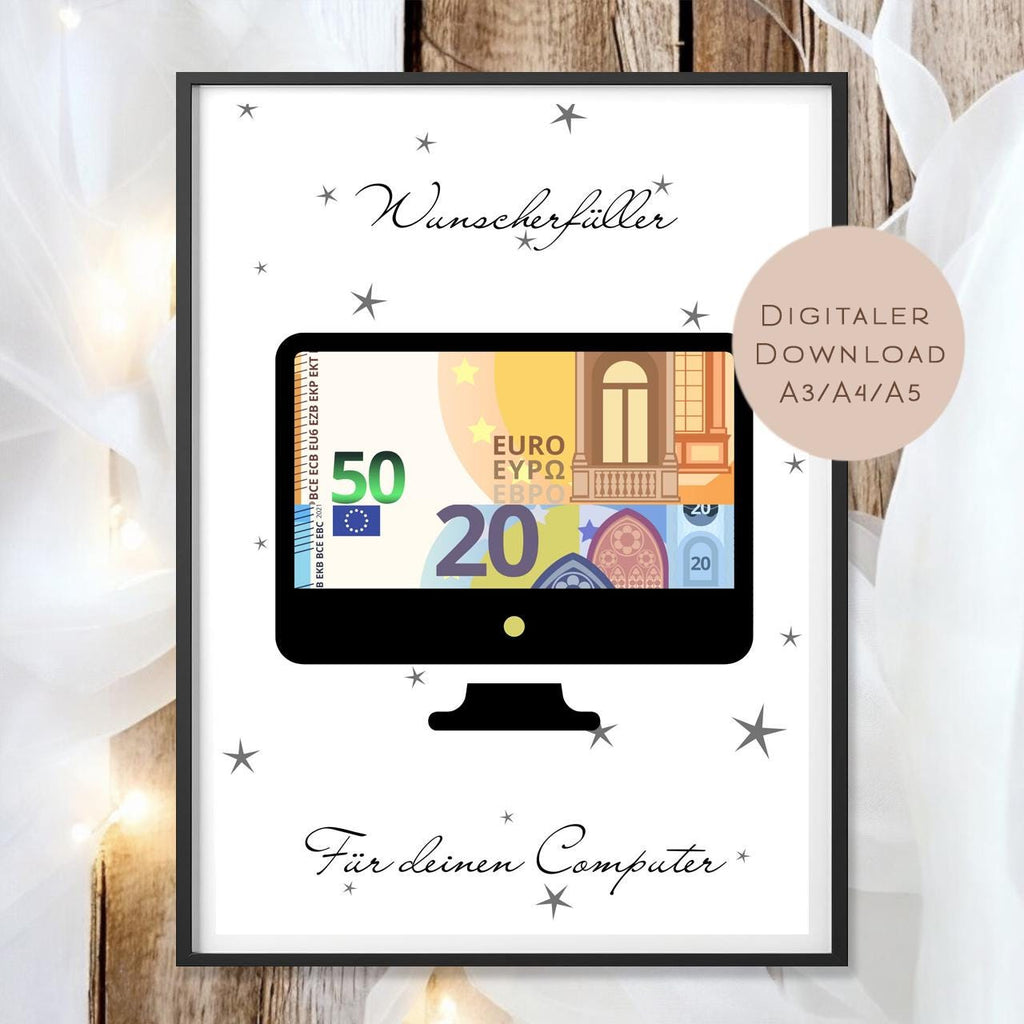 Geburtstag Geldgeschenk PC l Computer Geld schenken l Gamer Geschenkgutschein Geburtstagsgeschenk l Gutschein Geschenk Wunscherfüller PDF