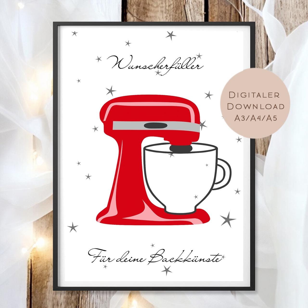 Geburtstag Geldgeschenk Küchenmaschine l Rührgerät Geld schenken l Kochen Backen Geburtstagsgeschenk l Gutschein Geschenk Wunscherfüller PDF